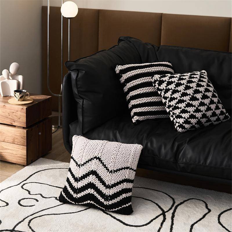 瑞靠针织抱枕酒店样AL671366板房厅间客沙发抱景枕枕含芯接靠背装