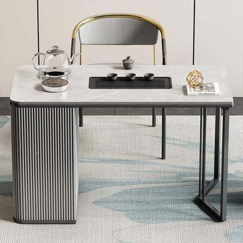 轻奢现代简约岩茶VRI桌全套家用公板茶阳台办办公室小型茶台桌椅