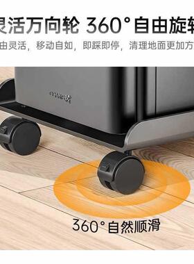 电移动OLS台式脑主机托盘底座可子滑轮机箱架家用办公托架置物架