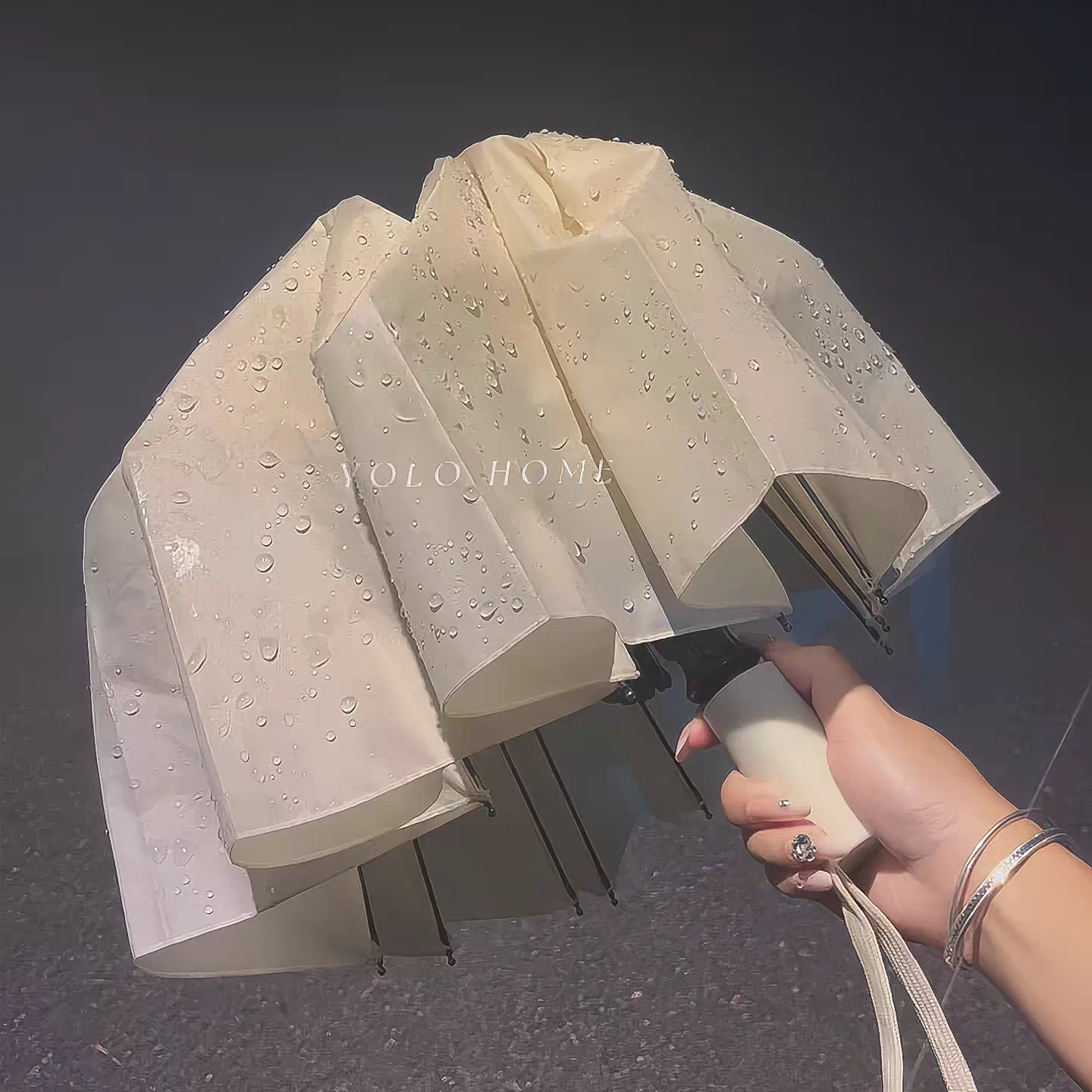 遇水开花雨伞全自动结实耐用伞小巧便携女高颜值学生上学专用家用
