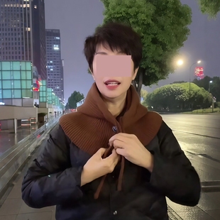 羽绒服领子防脏神器假帽子免缝可拆卸脖套领口专用搭配护颈针织帽