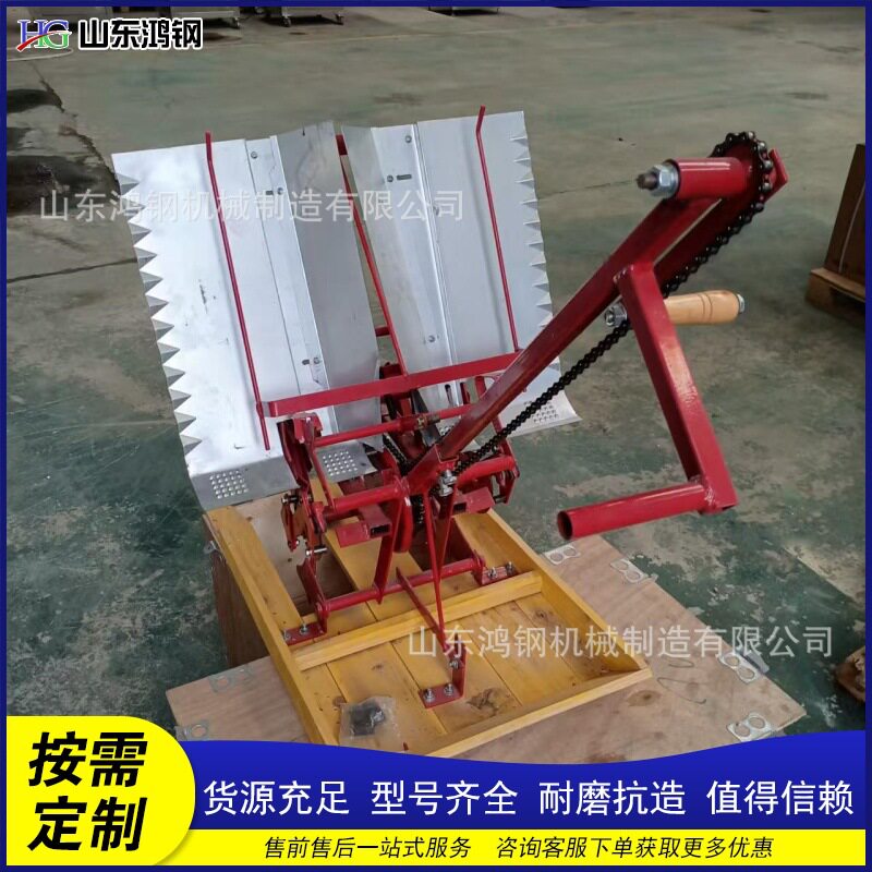 小型农用手摇便携双行水稻插秧机