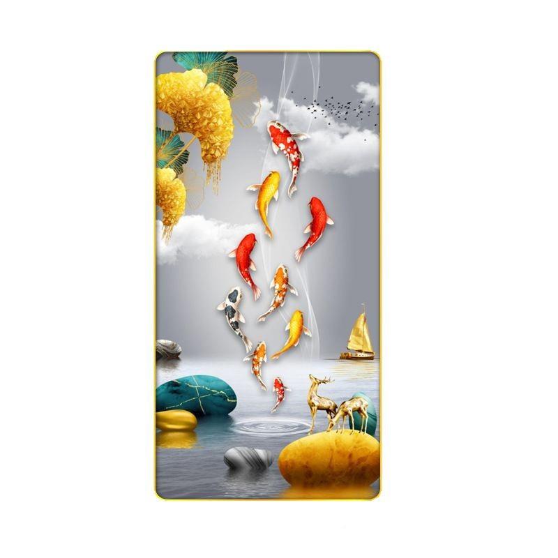 CL0-21鱼玄关装饰画走廊WBF过九道挂画挂沙发落地画客厅装饰画