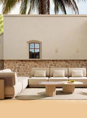 户外沙发庭FJO院组合别花墅园闲室外酒店露台家创意休绳编防水防