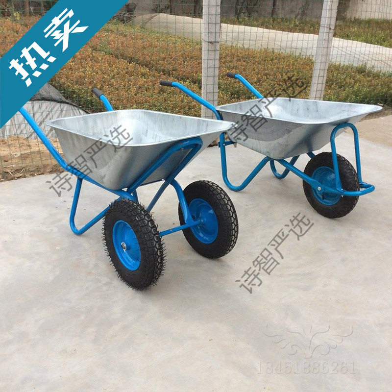 工地农用独轮翻斗手推车