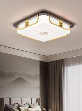 新中吸顶灯简约长方形客厅灯套中餐国风实木具餐厅l82736ed卧式室