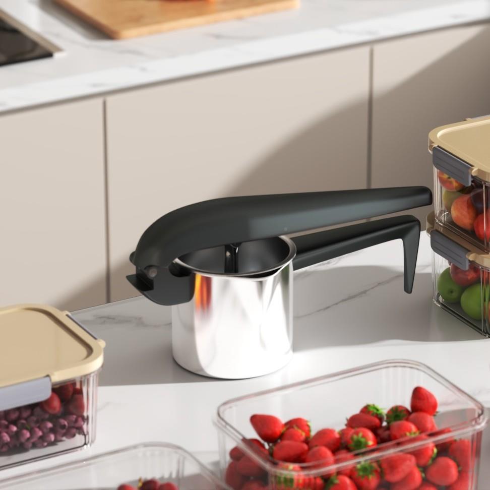 04不锈钢手动榨榴汁器石柠檬橙汁挤器压汁器家3压用水果FP-004压