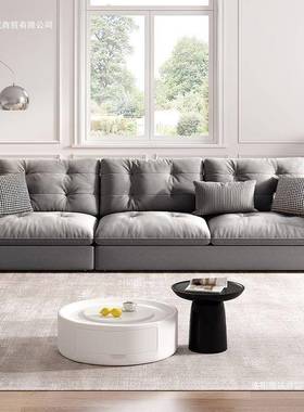 2技04新款朵沙发云客厅小户型简约现代VXT轻奢网红直排2家用科布