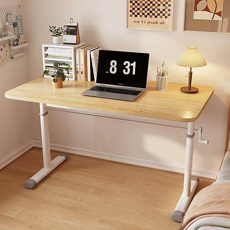 书桌升学习桌家用卧电脑桌降意室可式调UKN节高度办公桌简易成人
