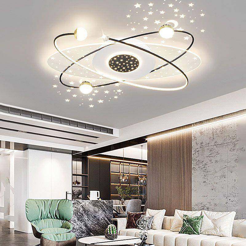 2024新款客23131套厅大灯星空吸顶灯现室代简约卧led主具全灯屋组