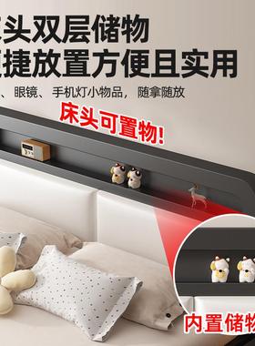 人铁床双床家用卧室用儿童不锈钢加厚艺QGI加固出租房铁床5米铁床