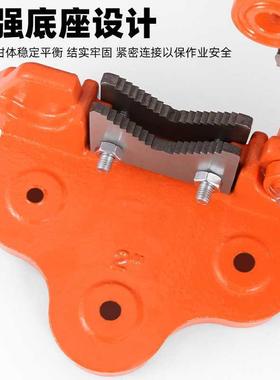 十字重水管钳子台虎钳压力型钳手管动夹管子龙门架钳防滑拆SKX子