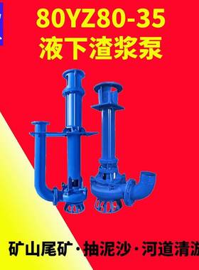YZ立式渣浆泵大扬程排污液下泵耐磨清淤泥浆泵高铬合金80YZ80-35