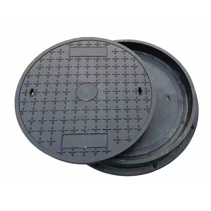 高分子复合树脂井盖树脂复合圆形井盖700塑料井盖800雨污水井盖
