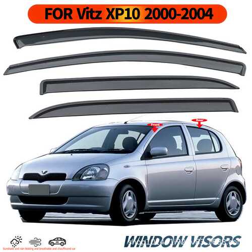 适用丰田威姿2000-2004车窗晴雨挡TOYOTA VITZ XP10 Window visor