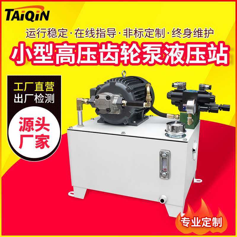 定制2.2KW小型高压齿轮泵液压站 并联油路16MPa两路控制液压系统