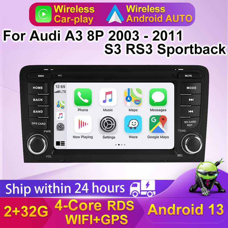适用于audi A3 2003-2012奥迪A3原车风格按键车载安卓智能导航仪