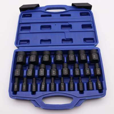 25pcs套装螺帽取出器破损残缺螺丝螺母取出器 厂家 断丝取出器