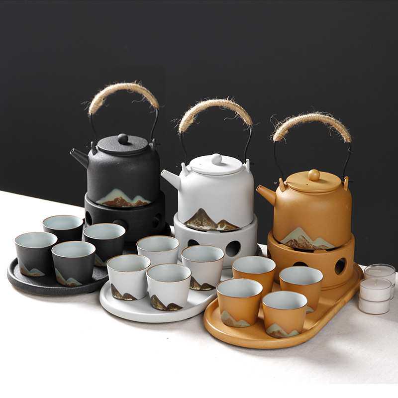 德玉堂户外便携式礼盒茶具套装煮茶器功夫茶具温水壶厂家LOGO