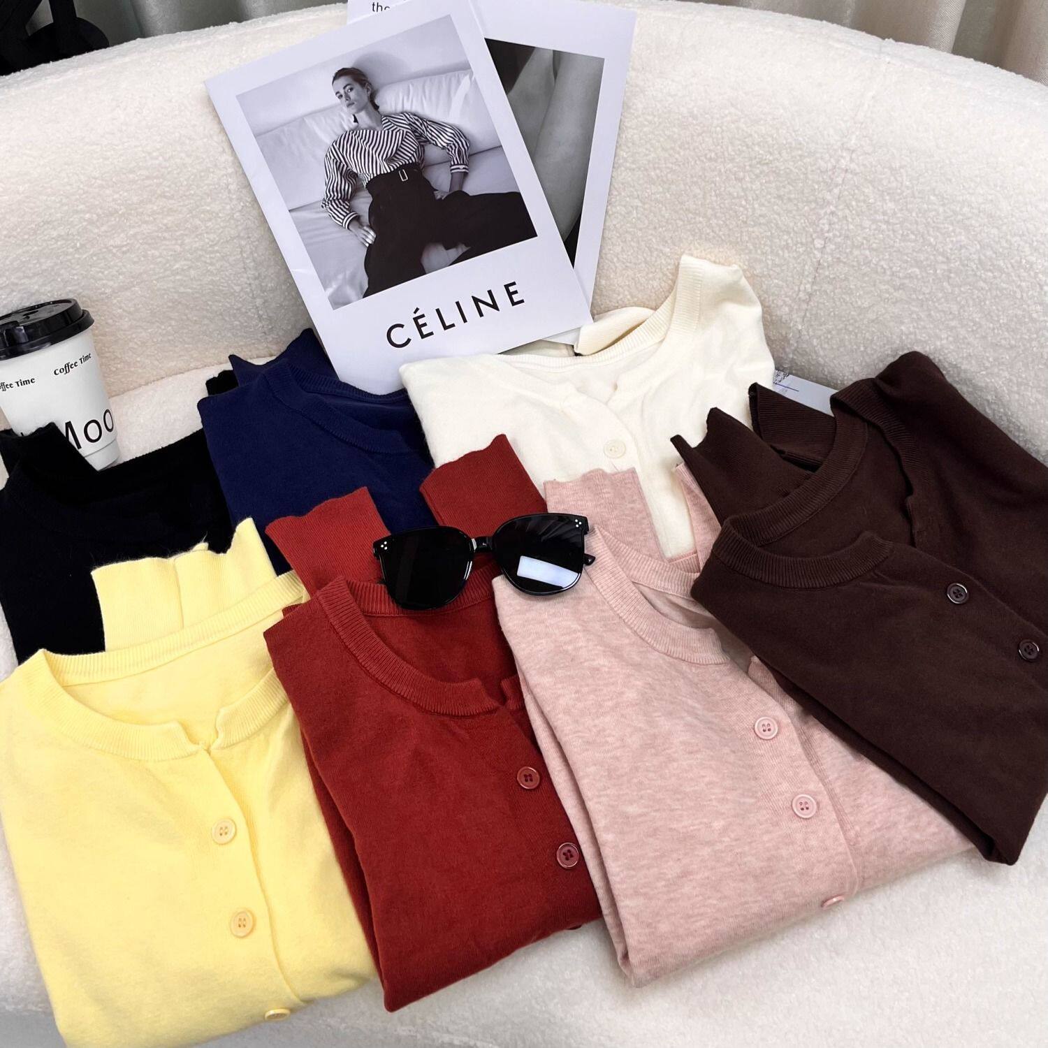 新品软糯亲肤薄款针织开衫女韩版V领宽松短款小外搭毛衣外套上衣