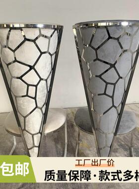 5798-3商务豪华现代高背餐椅酒店客厅餐厅布艺椅软座餐椅