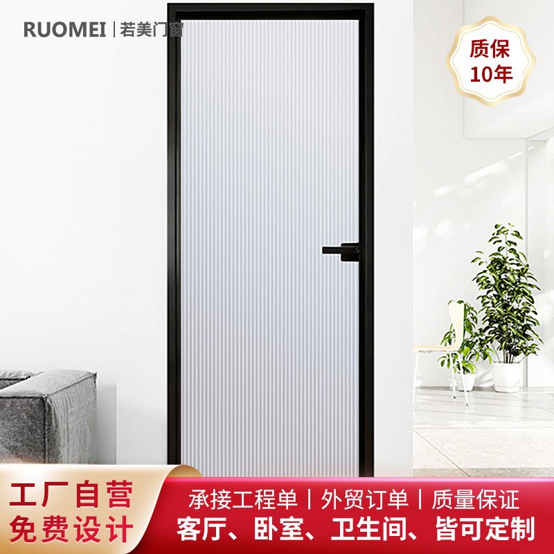 现代简约卫生间厕所门浴室玻璃门客厅卧室平开门防腐防锈隔音门