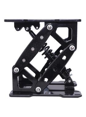 座椅手动升降腿房车轮船游艇座椅铝合金底座支架黑色方形支撑