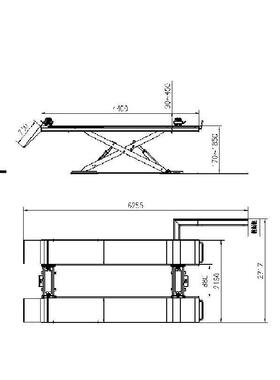 AMERIGO5024.5吨超薄大剪举升四轮定位举升机SCISSORLIFT