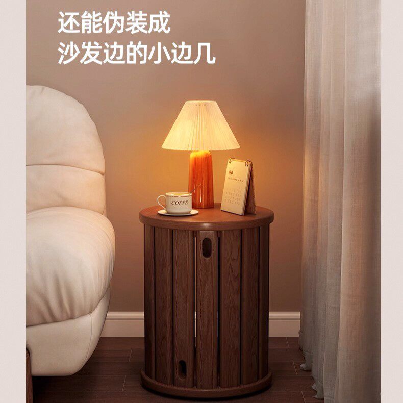实木带滑轮移动圆凳可叠放家用餐椅叠叠乐组合实木圆凳客厅餐椅