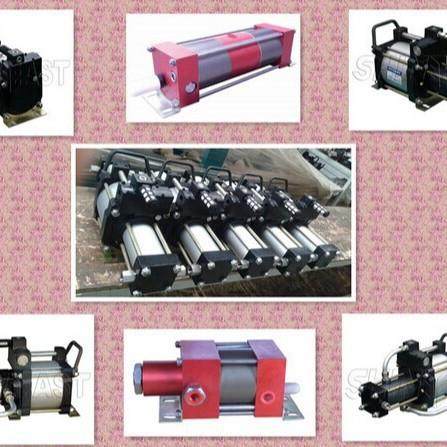 气动压缩空气增压泵工作原理压力检测设备，气密性设备