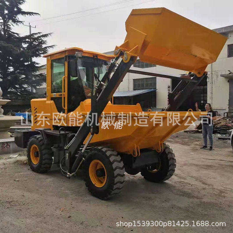 前卸式不锈钢酒糟翻斗车