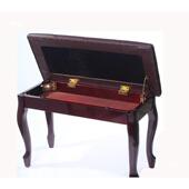 钢琴凳子双带箱电凳人琴凳实筝木弯腿古凳电子琴书凳椅子YXV加厚