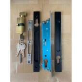 面推拉门单盗双面防门锁双钩锁体隐藏一字锁1582 182两质年保