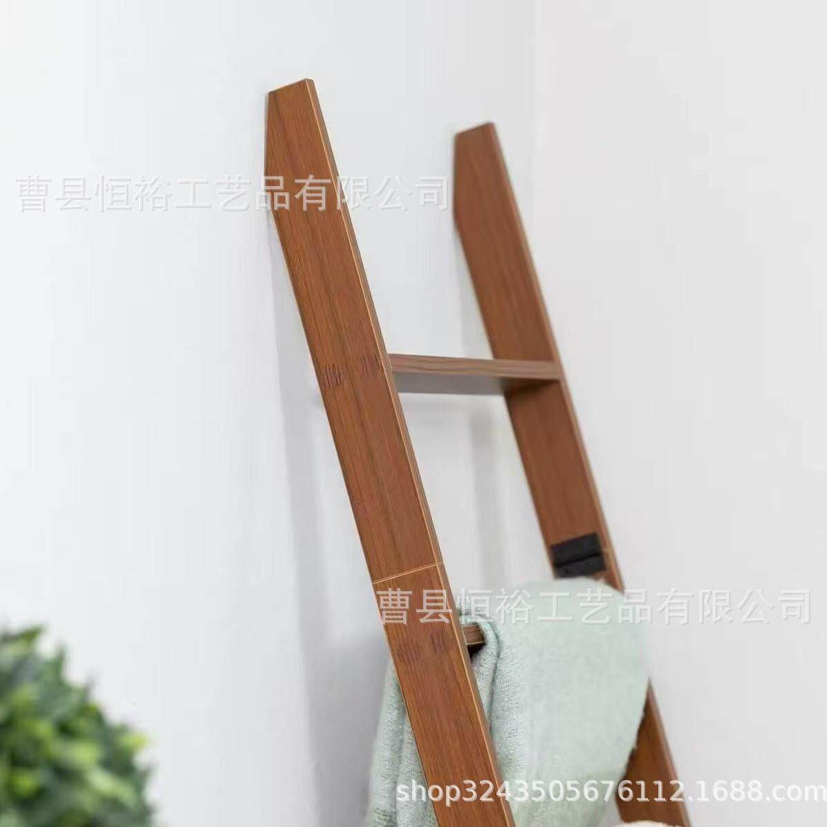 实木多层毛A25627-巾毛整理毯架架木质民挂宿装饰毛巾架编织毯置