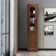实单门书柜小储物柜带门立边柜窄柜家用木质木柜置角物收纳柜XFV