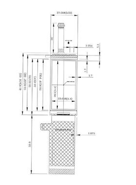 2.1t寸ft单色122*250手持屏终端MIP屏模组HSD021GW1-9KRO0000A-PM