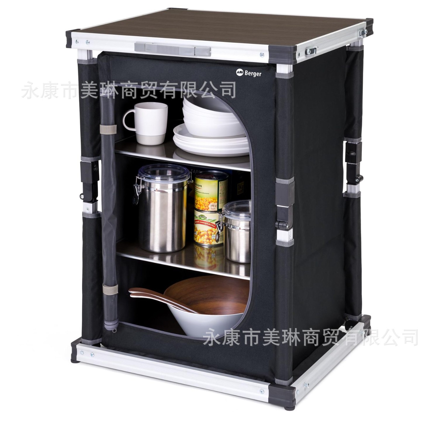 户外便携折叠多功能移动厨房桌