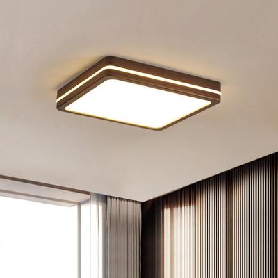 木全光护眼客厅吸顶灯大谱气智新能230中式主卧灯胡桃实木卧室灯