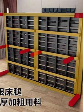 铁米艺床现代简约1.8米双人铁床加加固厚1单人床YJQ简易铁床架经