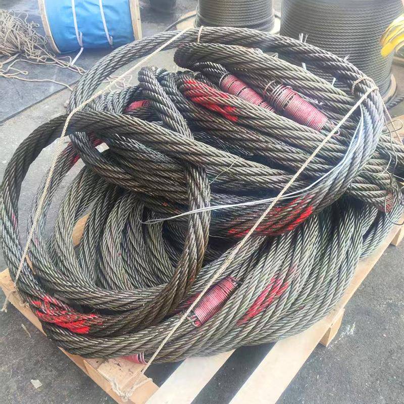 无接头绳钢丝绳圈光锌面圆形镀钢丝绳起重吊具耐磨加粗钢193丝索