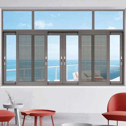 122系封列六轨推拉窗推拉窗隔音玻小区建详情咨询房平自推窗双层