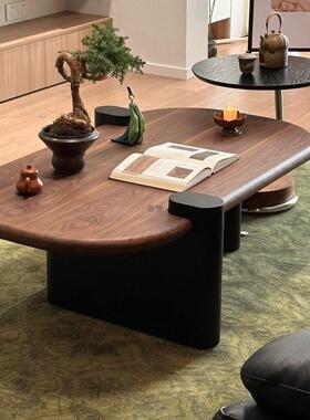 中古风茶XKQ几2茶2新款轻奢客厅家用实木几小05户型民宿原木茶几