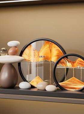 流沙画摆装件客厅电视柜酒奢87474111家柜居轻饰品办公室