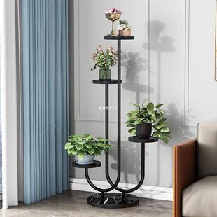 多层岩板置物架现代地简约客花花盆架花架子ZUM架厅室内阳台落式