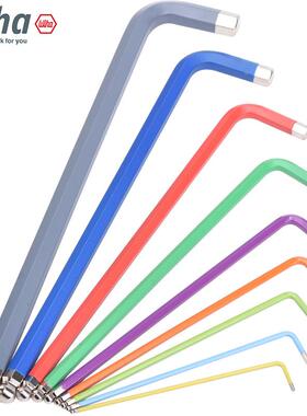 德国wih长a威汉彩色内DSW六角扳进手口彩虹球9头加内六方套装36F