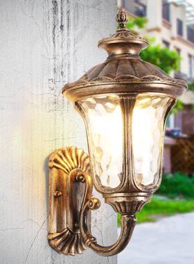 户外道防水欧式复古别墅花园过庭院灯室壁灯68514廊L外ED走灯阳台