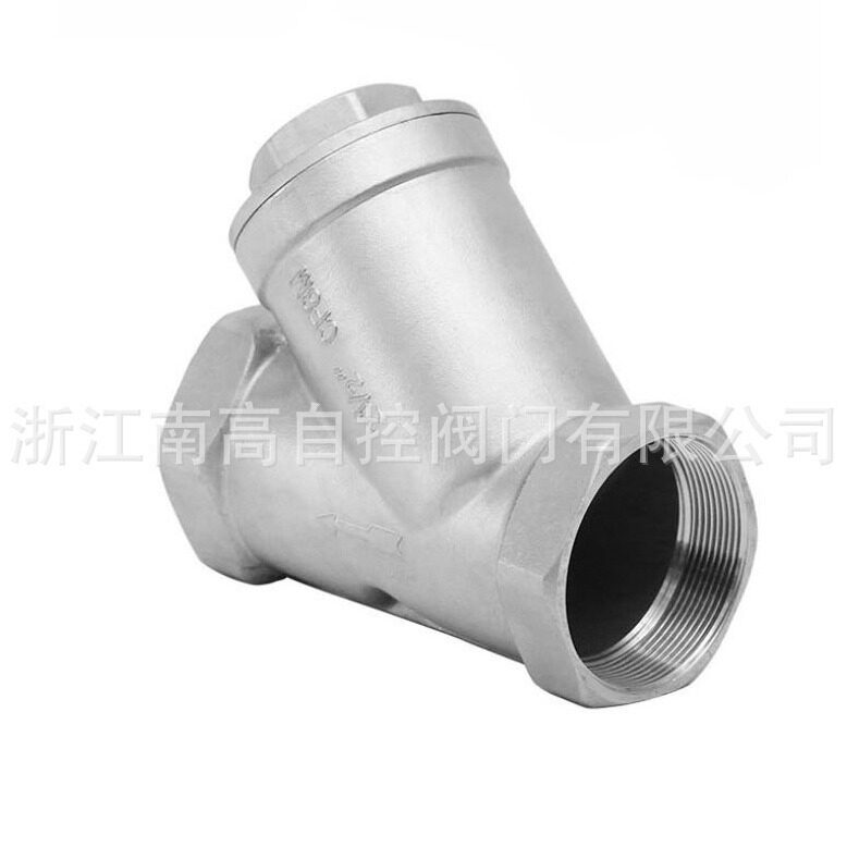 304不锈钢内螺纹Y型丝扣过滤器