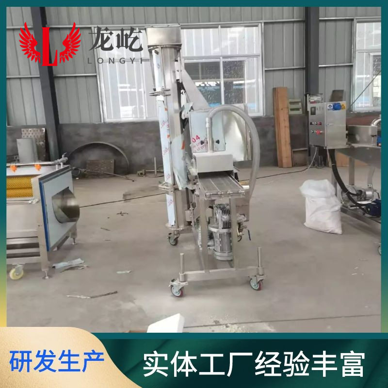 全自动春卷上糠机智能操作春卷裹金黄色糠的机器自动上浆裹粉设备