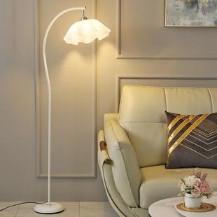 百褶氛围灯 台灯日式 落地灯vintage法式 复古奶油客厅卧室床头立式