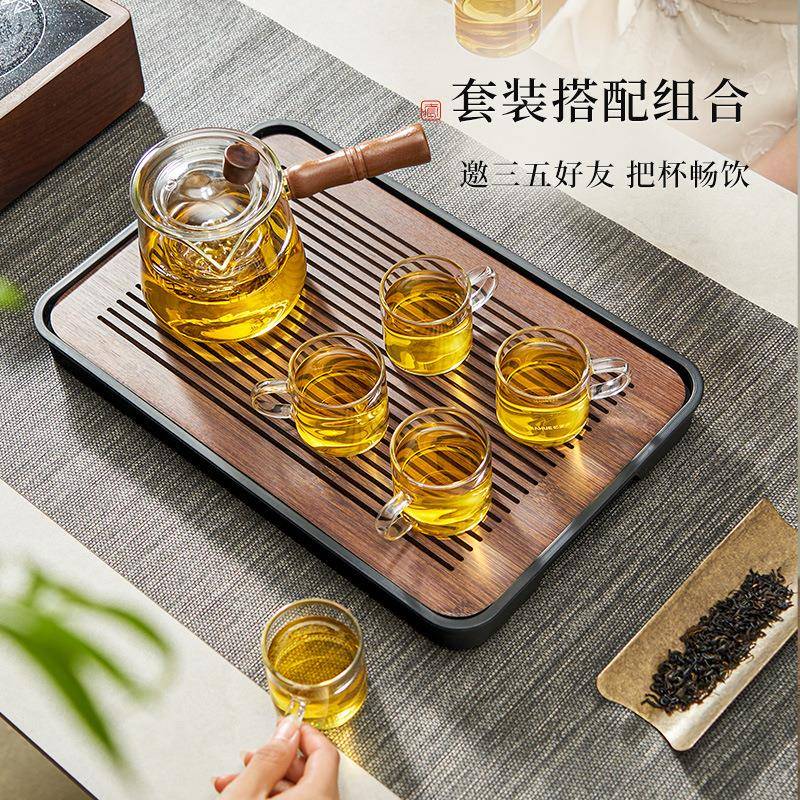 侧茶把玻璃煮茶壶耐温泡壶家香山侧把用过滤单壶高陶电炉功夫观山